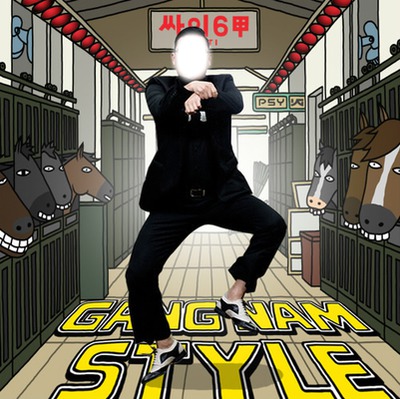 psy gangnam style Photo frame effect
