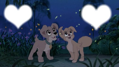 Lady and Tramp 2 Scamp and Angel Fotomontāža