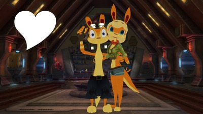 Daxter and Tess Photo frame effect