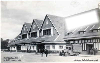 la gare de deauville 1944 1.2 Fotomontáž