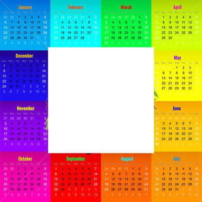 2015 naptár Fotomontažas