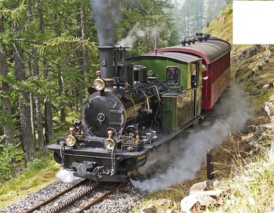 Locomotive Photomontage