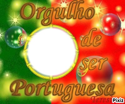 Fiére d'être Portugaise Photo frame effect