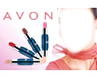 Avon Duo Lipstick and Girl Photomontage