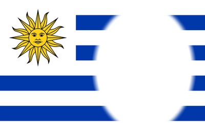 Bandera de Uruguay Montaje fotografico