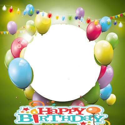 birthday Photo frame effect