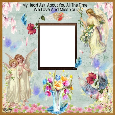 my heart ask about you all the time Photo frame effect