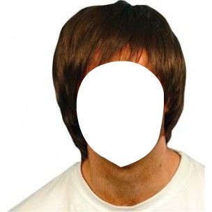 Cheveux Mis-long châtains Fotomontage