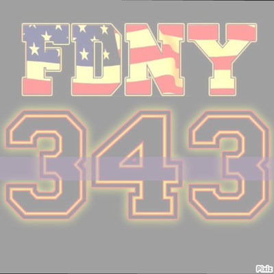 FDNY 343 Photo frame effect