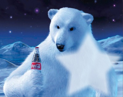 cola bear Photomontage