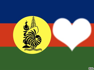drapeau kanaky Valokuvamontaasi