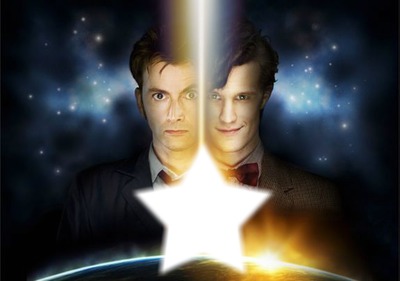 doktor who and david --- Montage photo