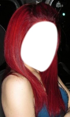 Hair red フォトモンタージュ
