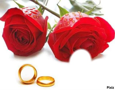 mariage a la roses Fotomontāža