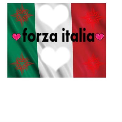 forza italia Photo frame effect