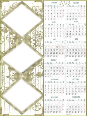 MARQUE PAGE ET CALENDRIER Photo frame effect