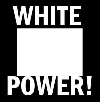 white power Fotomontage