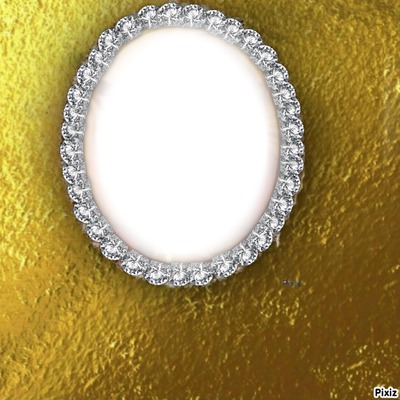GOLD AND DIMOND Photo frame effect