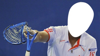 tennis man Фотомонтажа