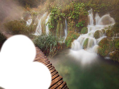 la cascade Photomontage