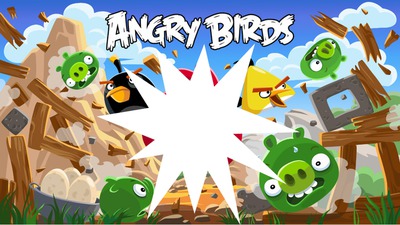 Angry Birds 4 Photo frame effect