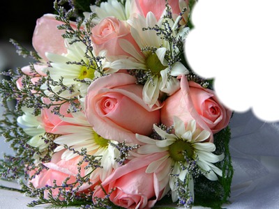 bouquet de fleurs Fotomontáž