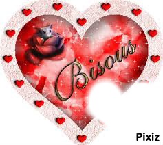 Gros bisous Photo frame effect