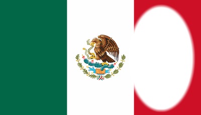 Mexico bandera Montaje fotografico