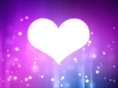 coeur violet Фотомонтаж