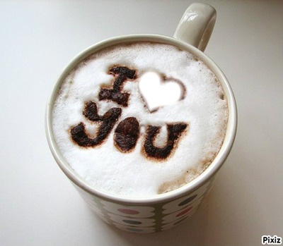 I Love You Café Fotomontáž