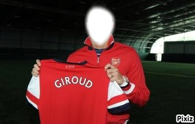 Giroud a arsenal Фотомонтаж