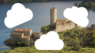 Chateau nuageux Montaje fotografico
