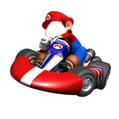 Mario kart Wii Fotomontáž