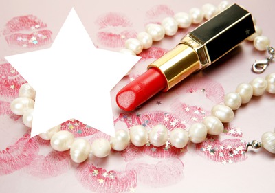 Red Lipstick Photomontage