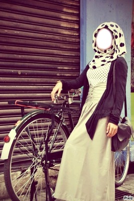 fashion hijab Montage photo