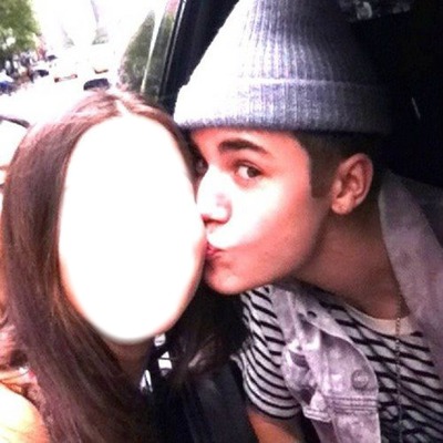 justin bieber with fan Photo frame effect