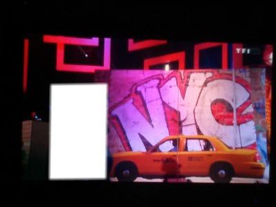 new york taxi Photo frame effect