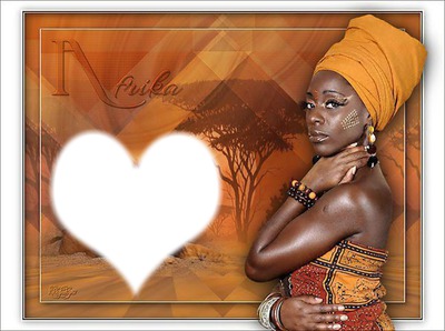 AFRICA Photo frame effect