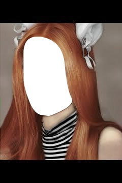 Giovana Chaves-cabelo ruivo Fotomontaža