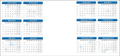 calendrier 2013 Fotomontasje