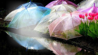 Sous la pluie Fotomontaža