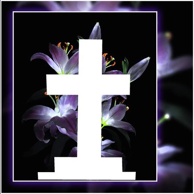 croix fleur de lys フォトモンタージュ