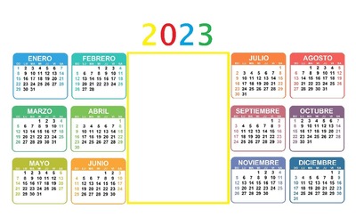 calendario 2023. Photomontage