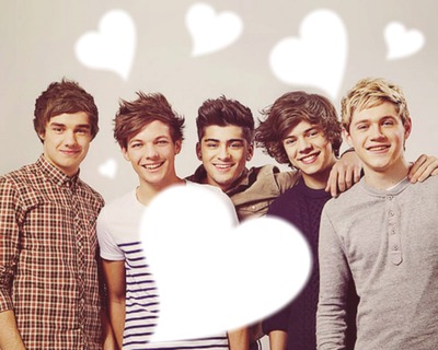Hearts With One Direction Fotomontāža