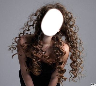 fille cheveux long Fotomontage