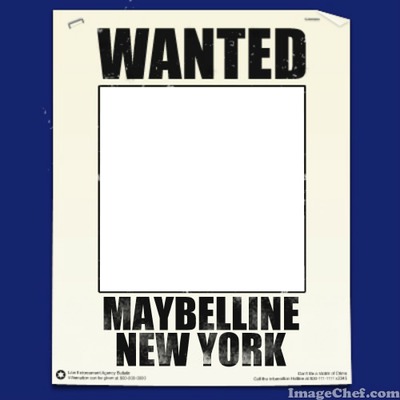 Wanted Maybelline New York Fotomontage