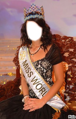 Miss World Photo frame effect