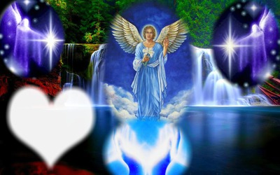 arcangel miguel dia domingo(azul) Fotomontagem