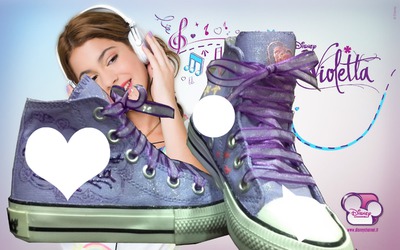 Zapatillas de Violetta Photo frame effect