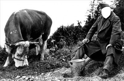 la vache et le prisonnier Фотомонтаж
